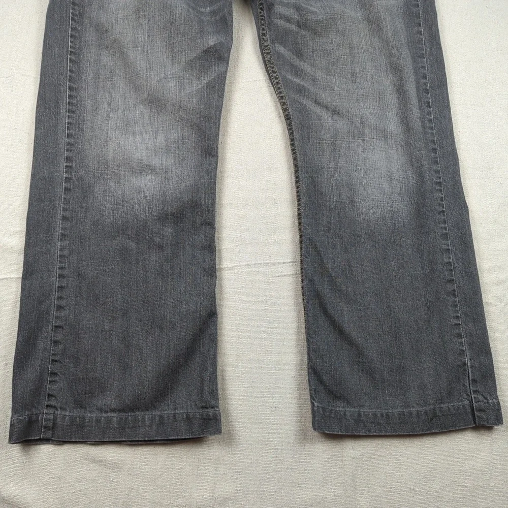 Levis Jeans Mens 44x28* Gray 527‎ Boot Cut Western Cowboy Faded Hemmed